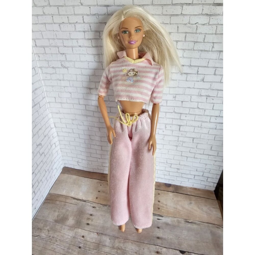 2000 Mattel Bedtime Baby Barbie Blonde Doll Rocking Mechanism Works As Is - Picture 2 of 6